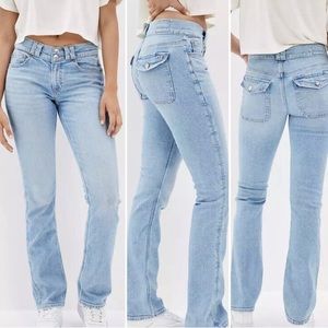 american eagle low rise skinny kick jeans!